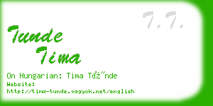 tunde tima business card